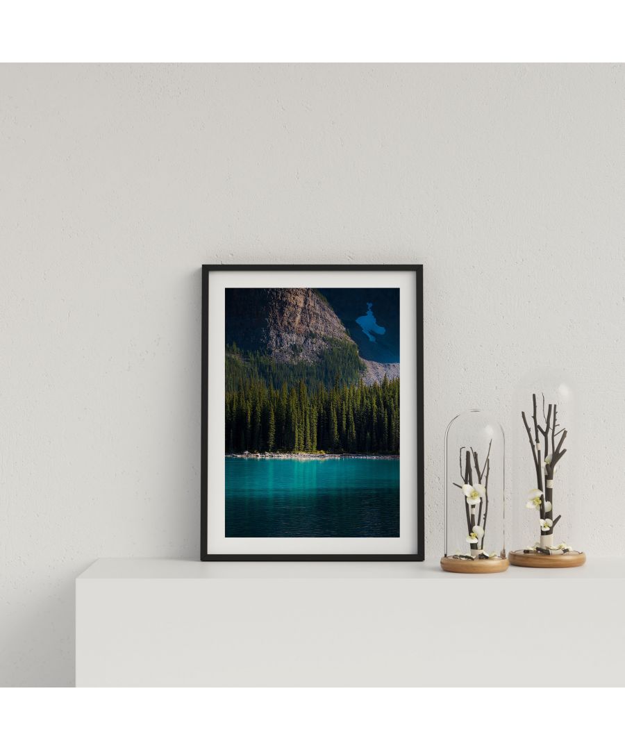 Image for Beautiful Mountain Forest and Lake - Black frame