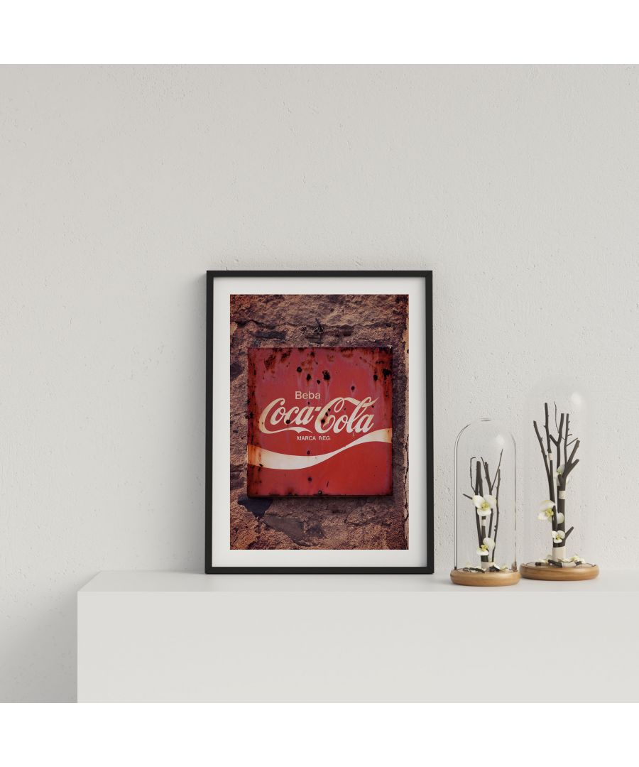 Image for Vintage Coca Cola Sign - Black frame