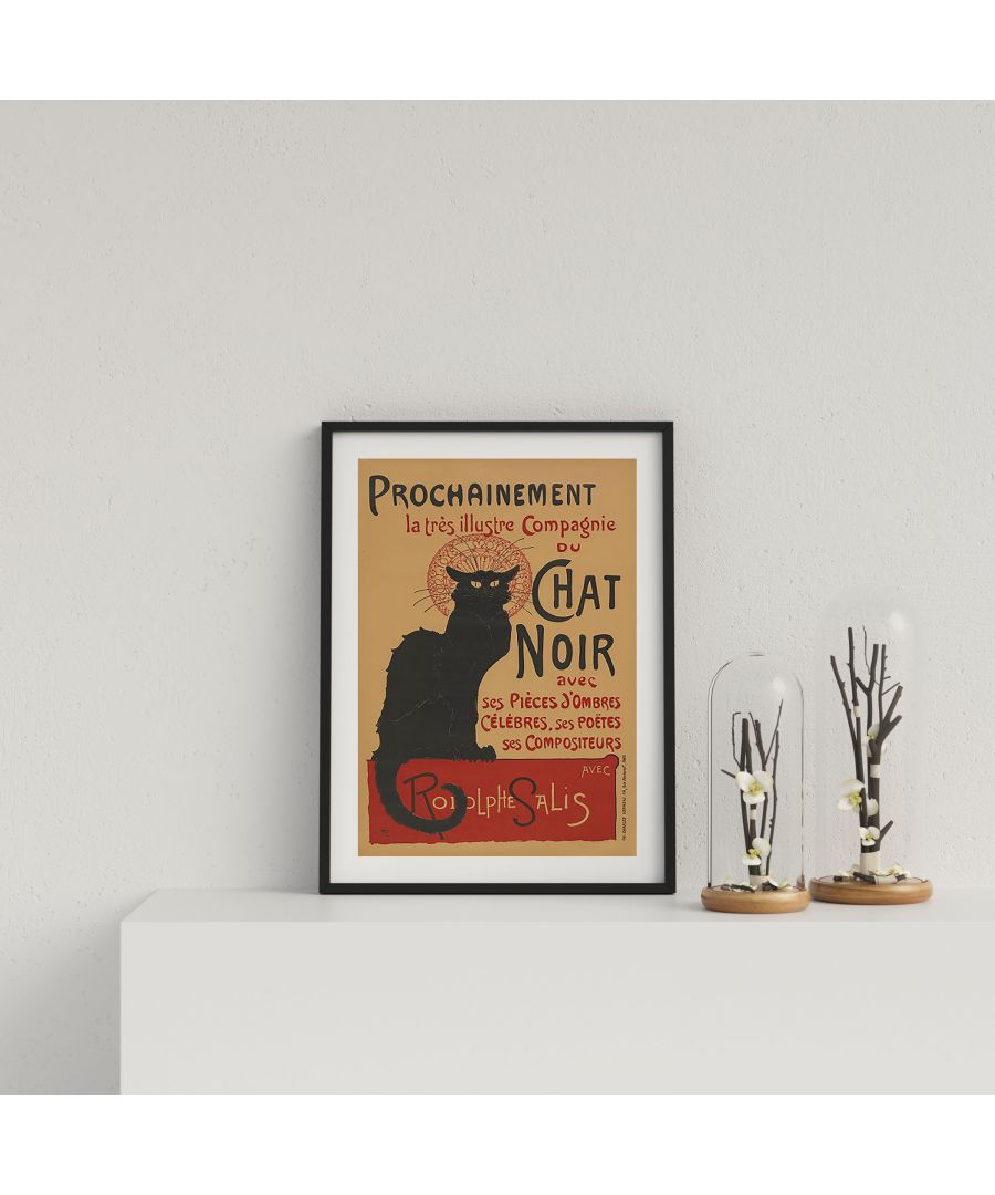Image for Classic French Vintage Ad Le Chat Noir - Black frame