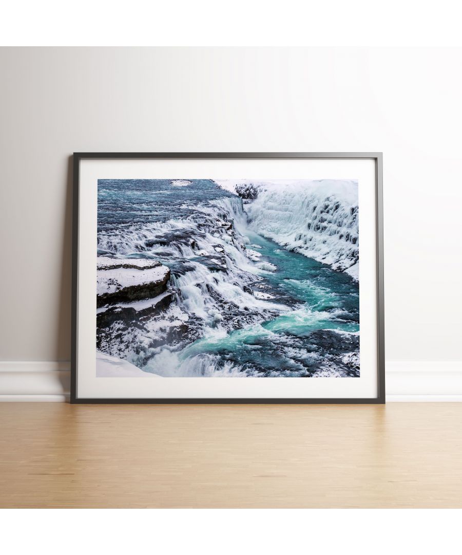 Image for Iceland Waterfall A - Black frame