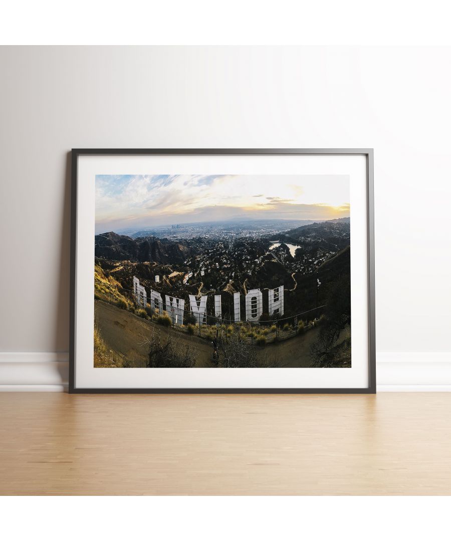 Image for Hollywood Sign from Behind - Black frame