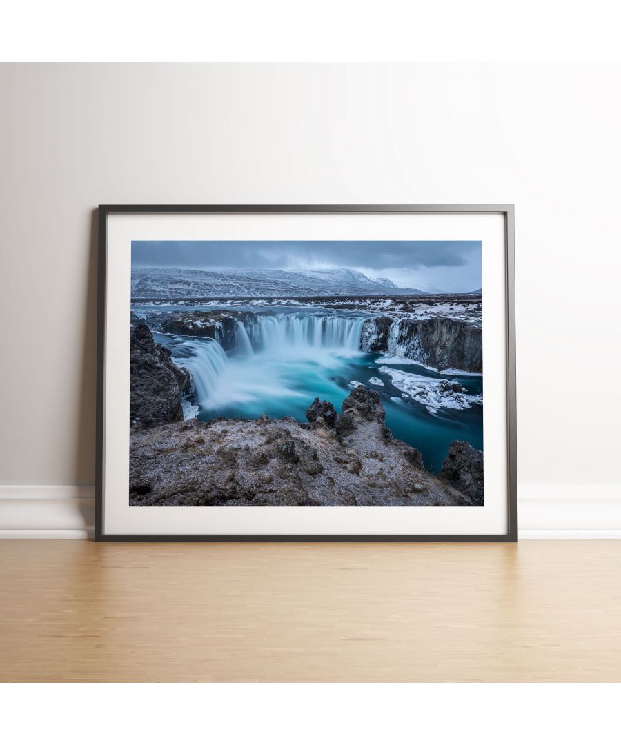 Image for Iceland Waterfall D - Black frame