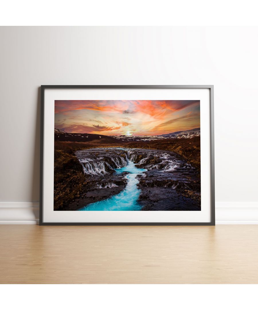 Image for Iceland Waterfall E - Black frame