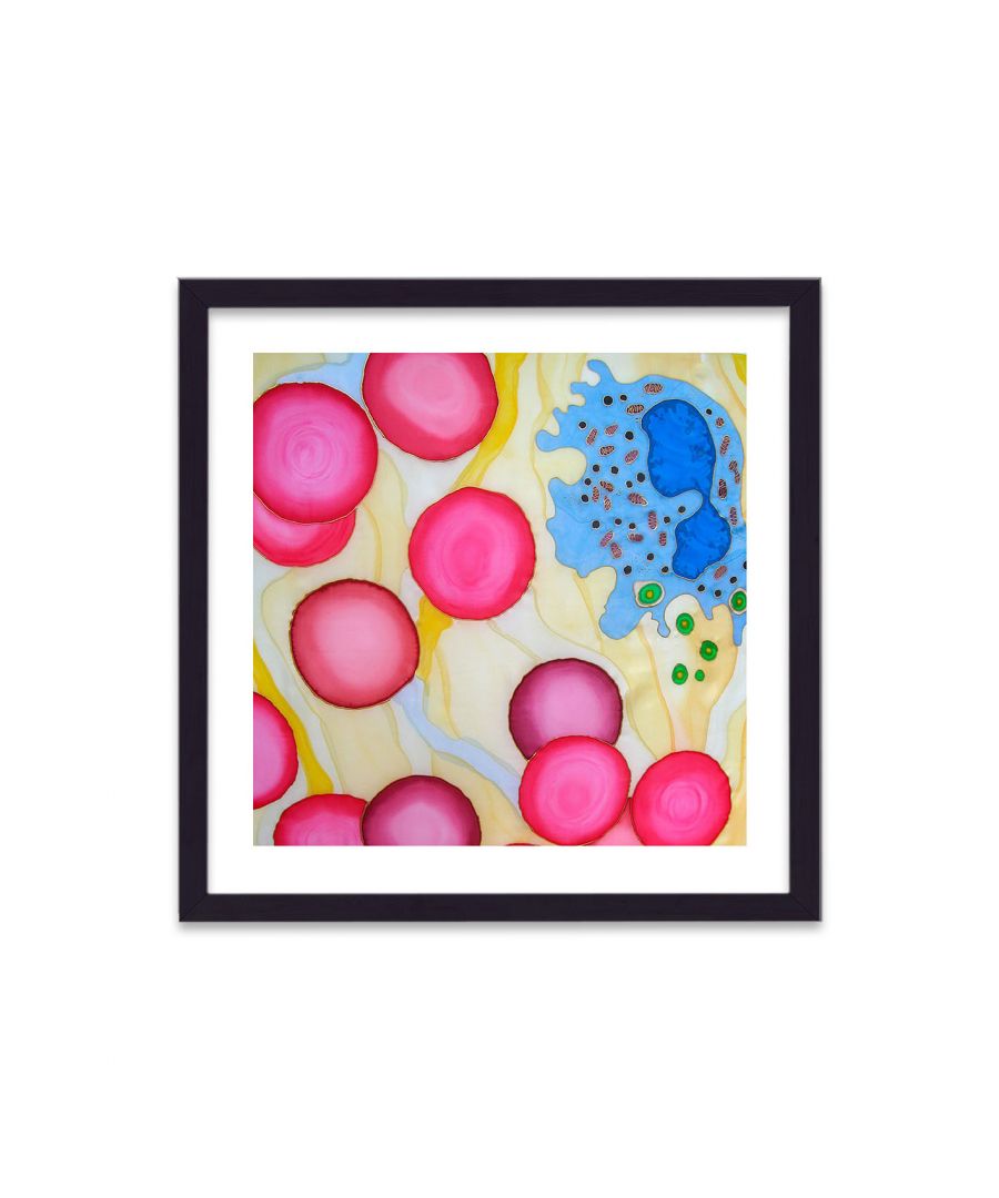 Image for Cellular Beauty Art 2 Pink & Blue V2 - Black Frame