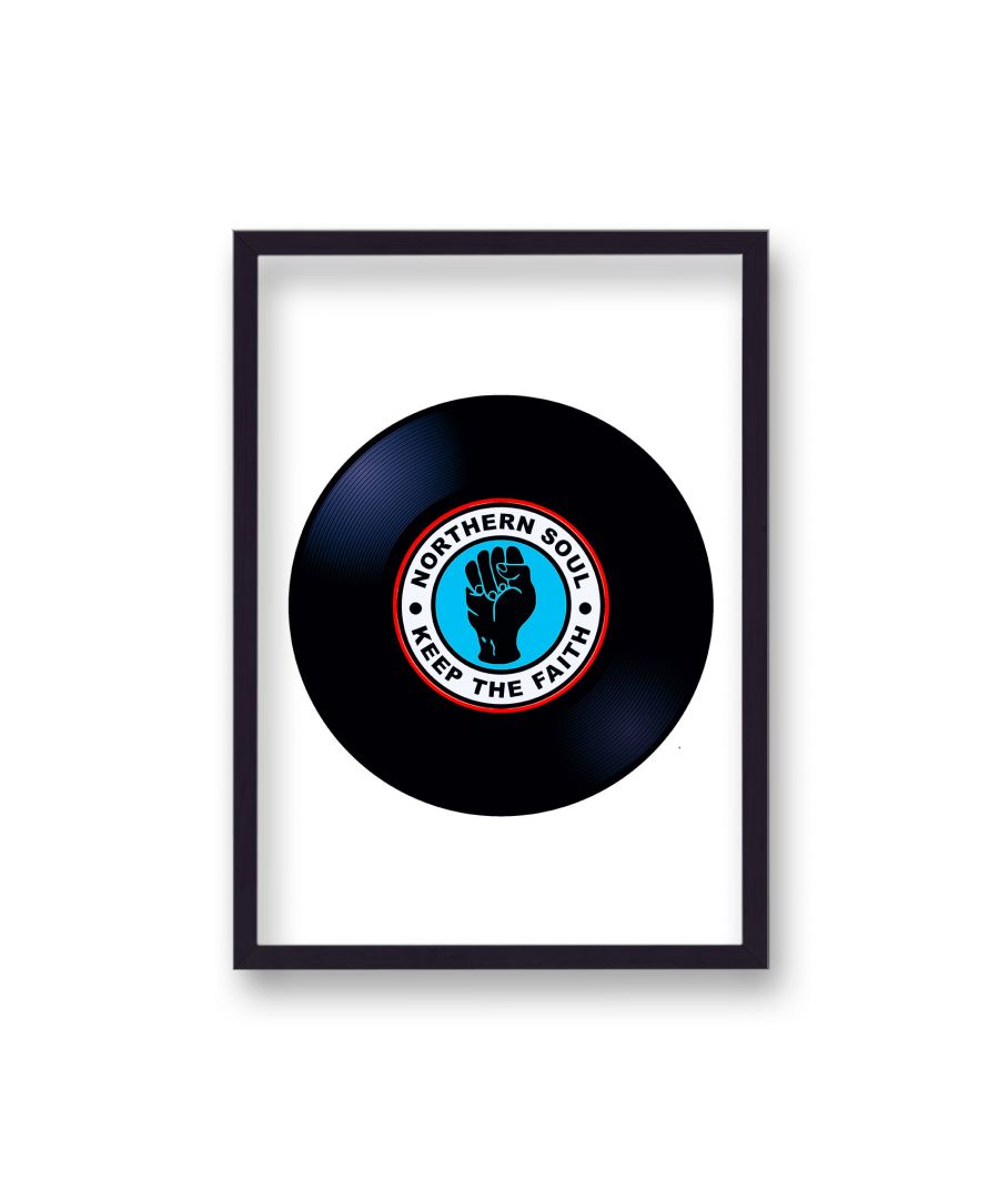 Image for Classic Northern Soul Music Logo Print - Black Frame