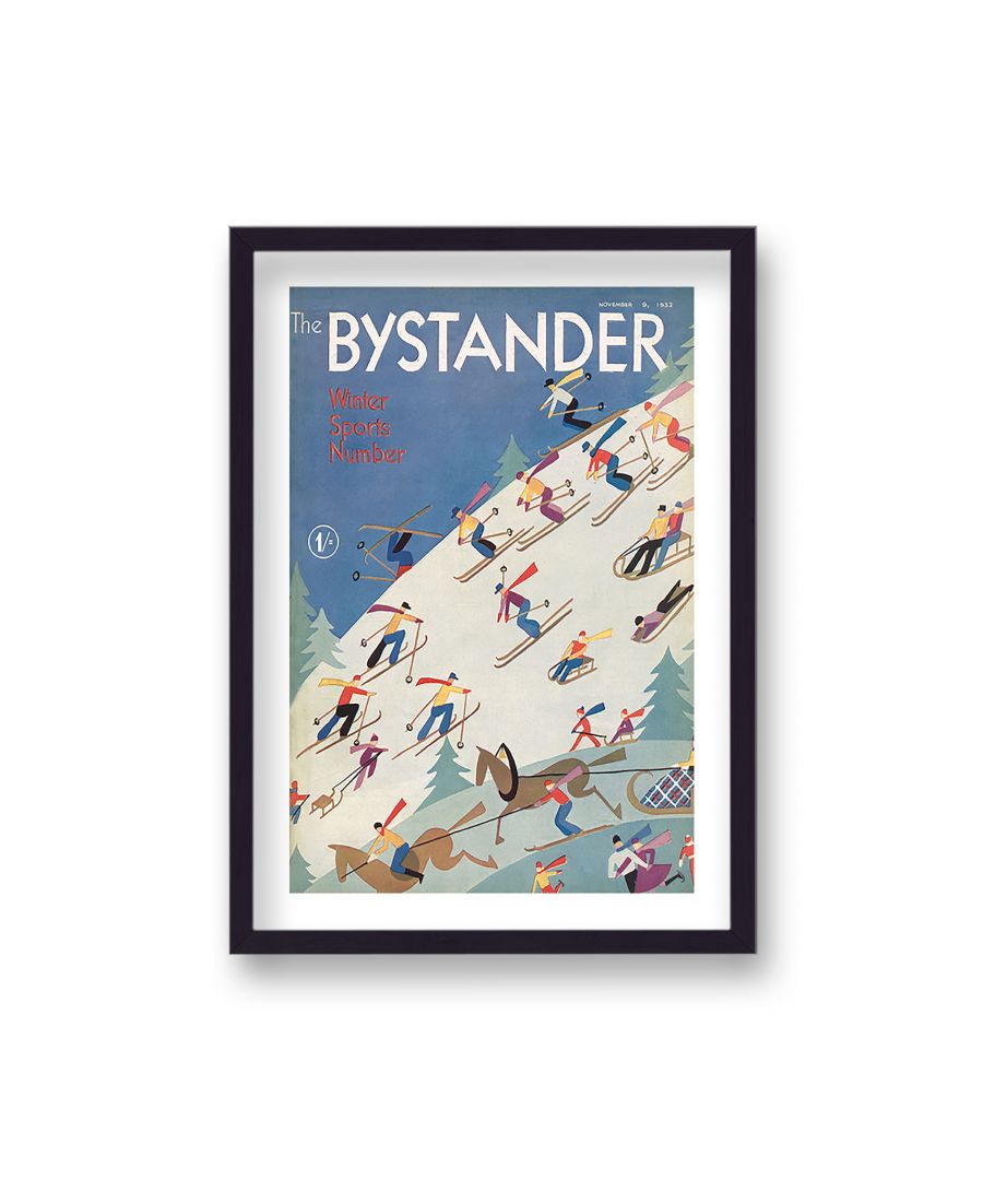 Image for Vintage Publication Print The Bystander Winter Sports Number - Black Frame