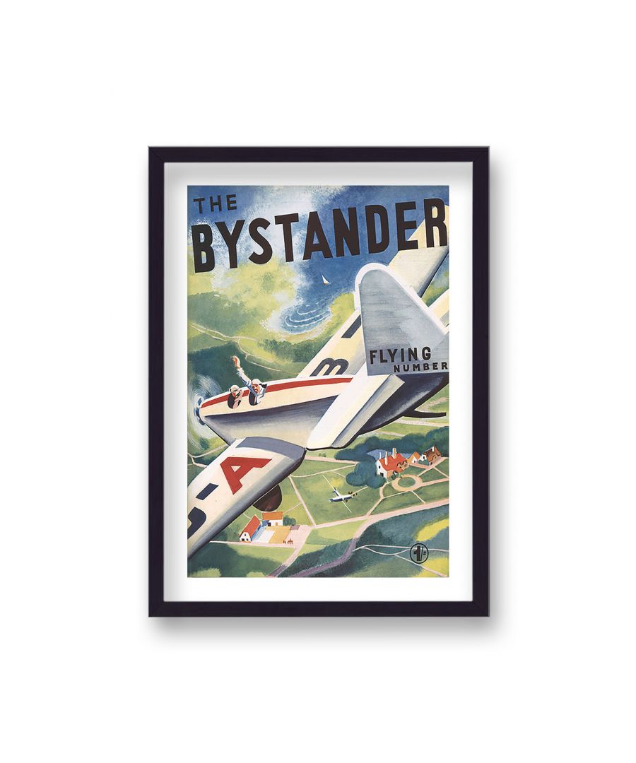 Image for Vintage Publication Print The Bystander Flying Number - Black Frame