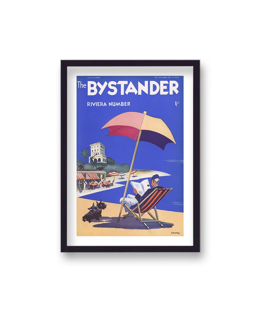 Image for Vintage Publication Print The Bystander Riviera Number - Black Frame