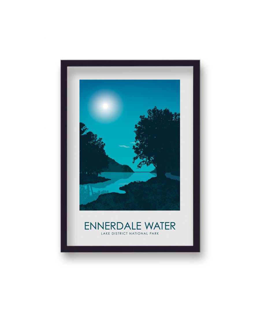 Image for Lake District Travel Poster Ennerdale Water - Black Frame