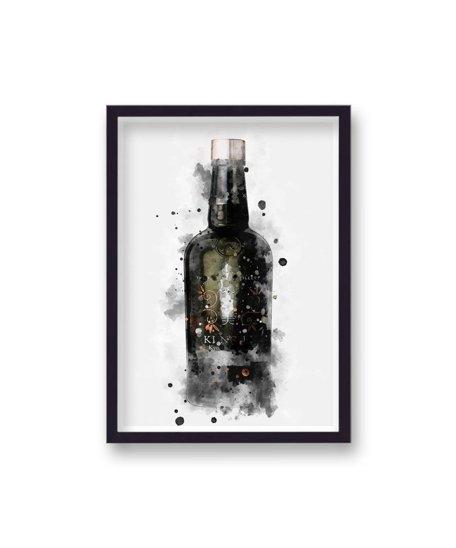 Image for Gin Graphic Splash Print Ki No Bi Inspired - Black Frame