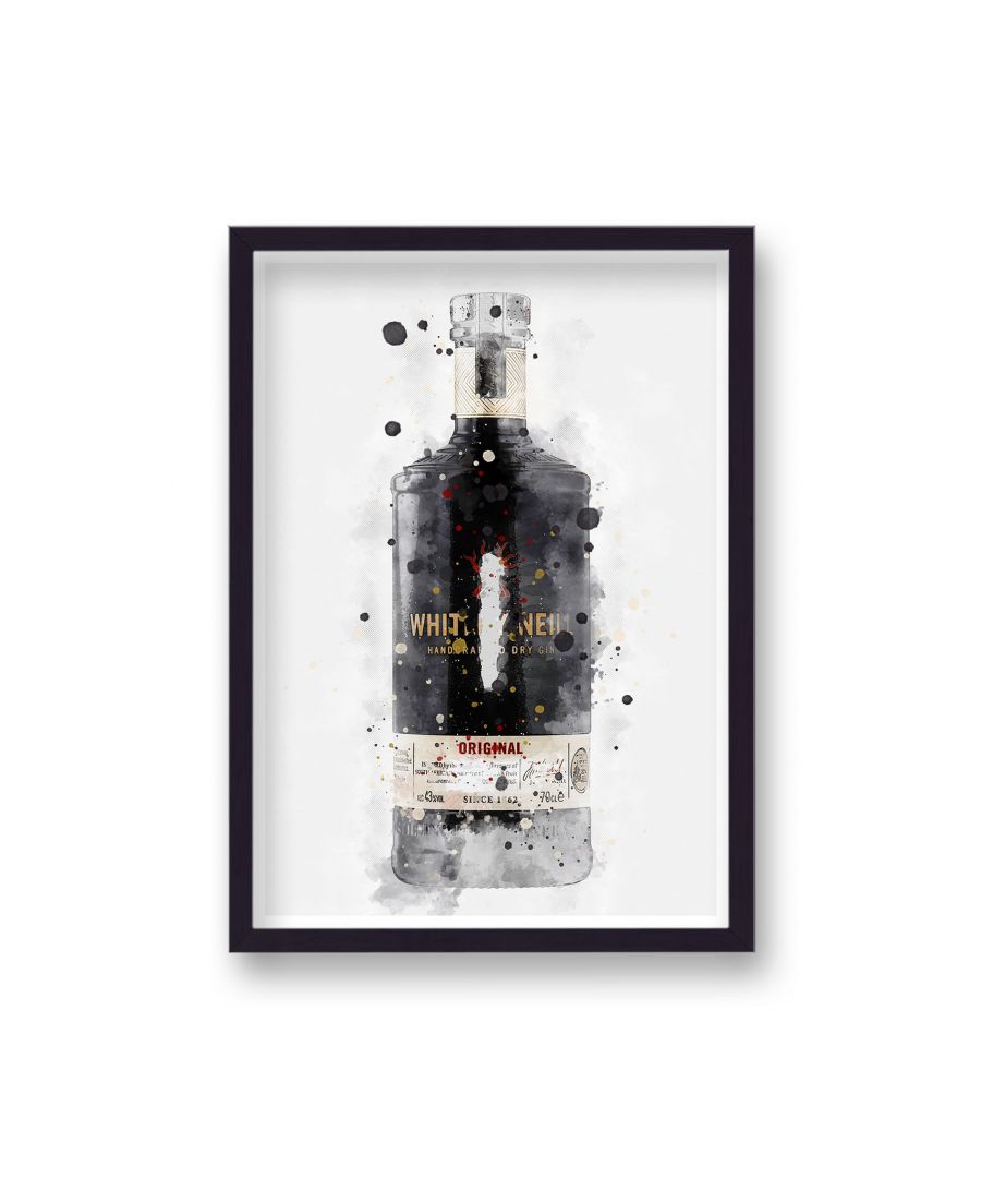 Image for Gin Graphic Splash Print Whitley Neill Original Inspired - Black Frame