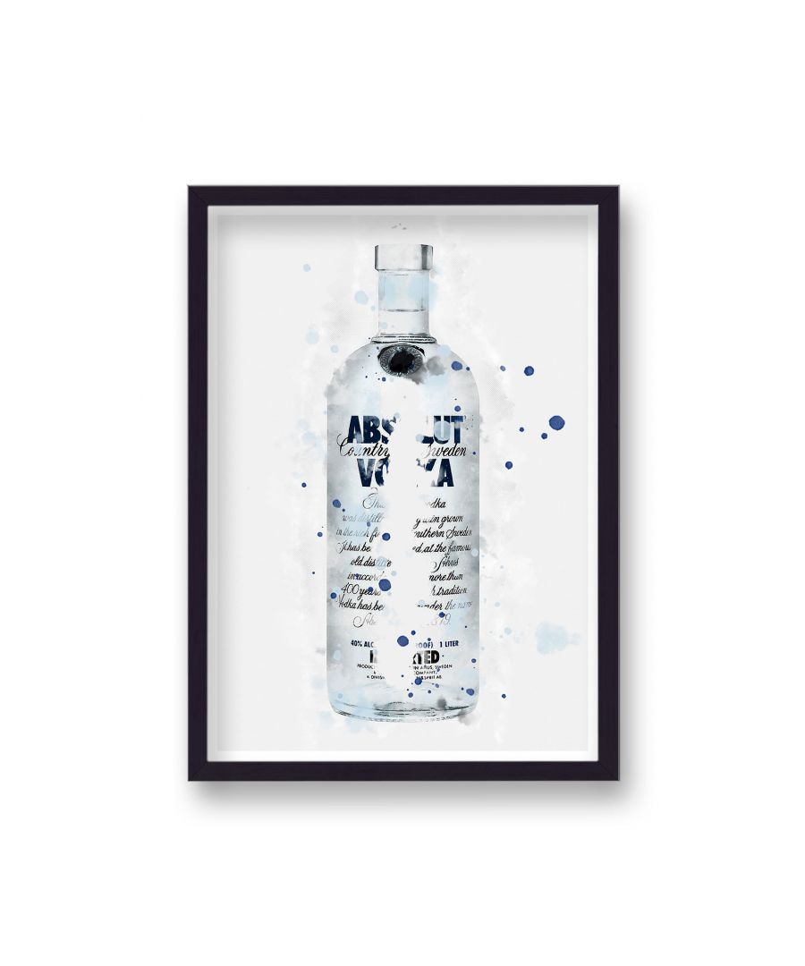 Image for Spirit Graphic Splash Print Absolute Vodka Inspired - Black Frame