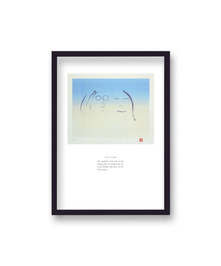 Image for John Lennon Personal Sketch Collection 4 Two Is One - Black Frame