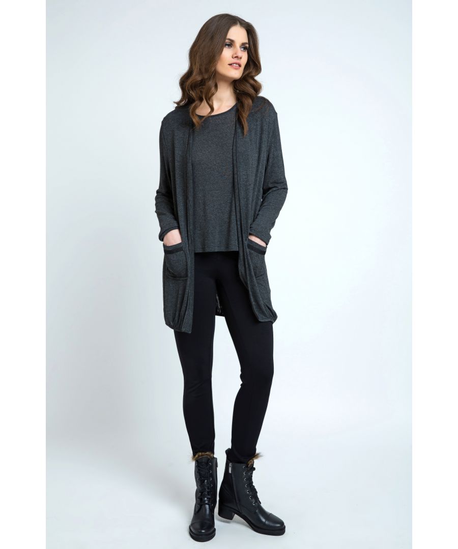 Image for Long Sleeve Fine Knit Cardigan