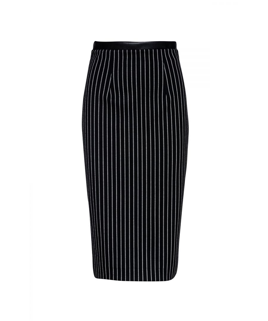 Image for Striped High Waist Pencil Skirt