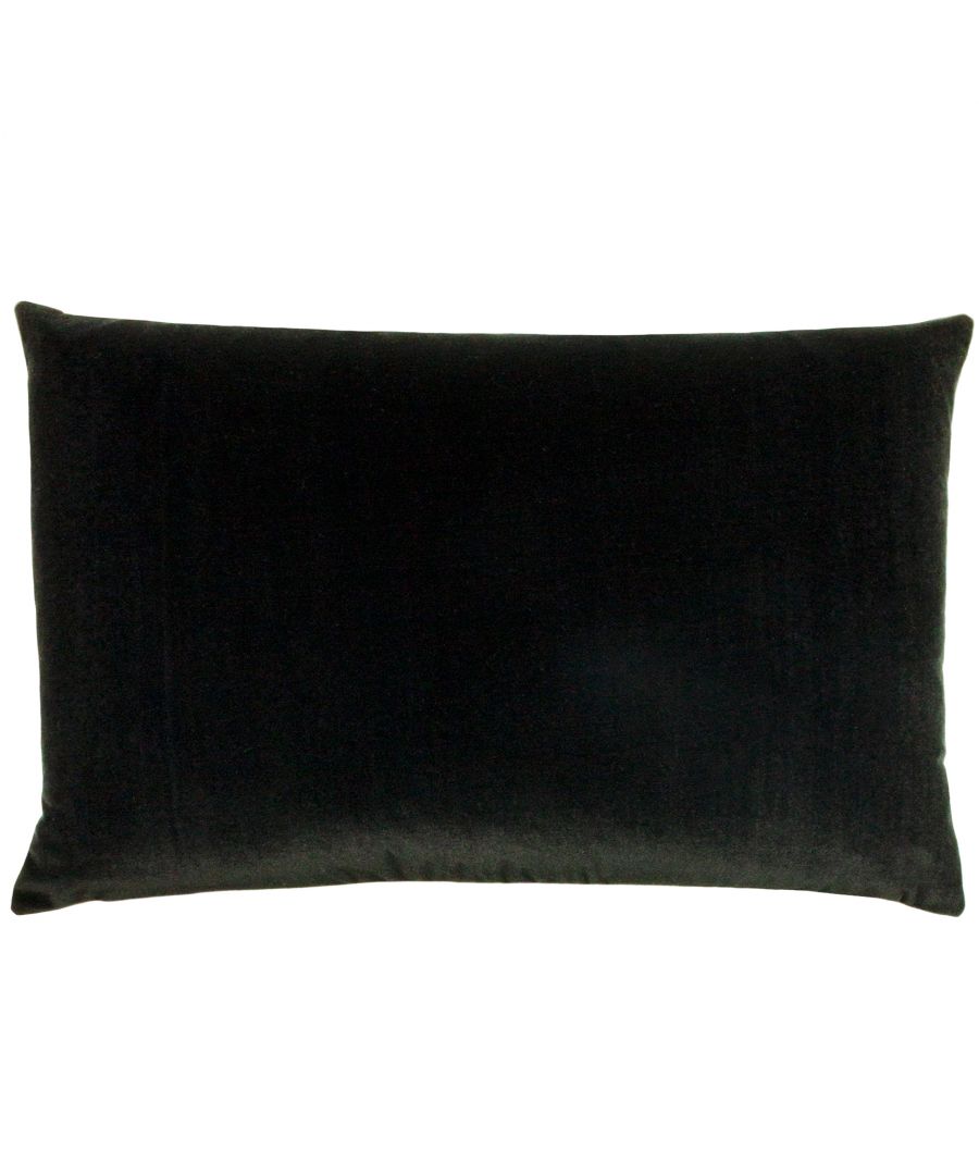 furn. Contra Cushion - Black - Size 40cm (w) x 60cm (l)