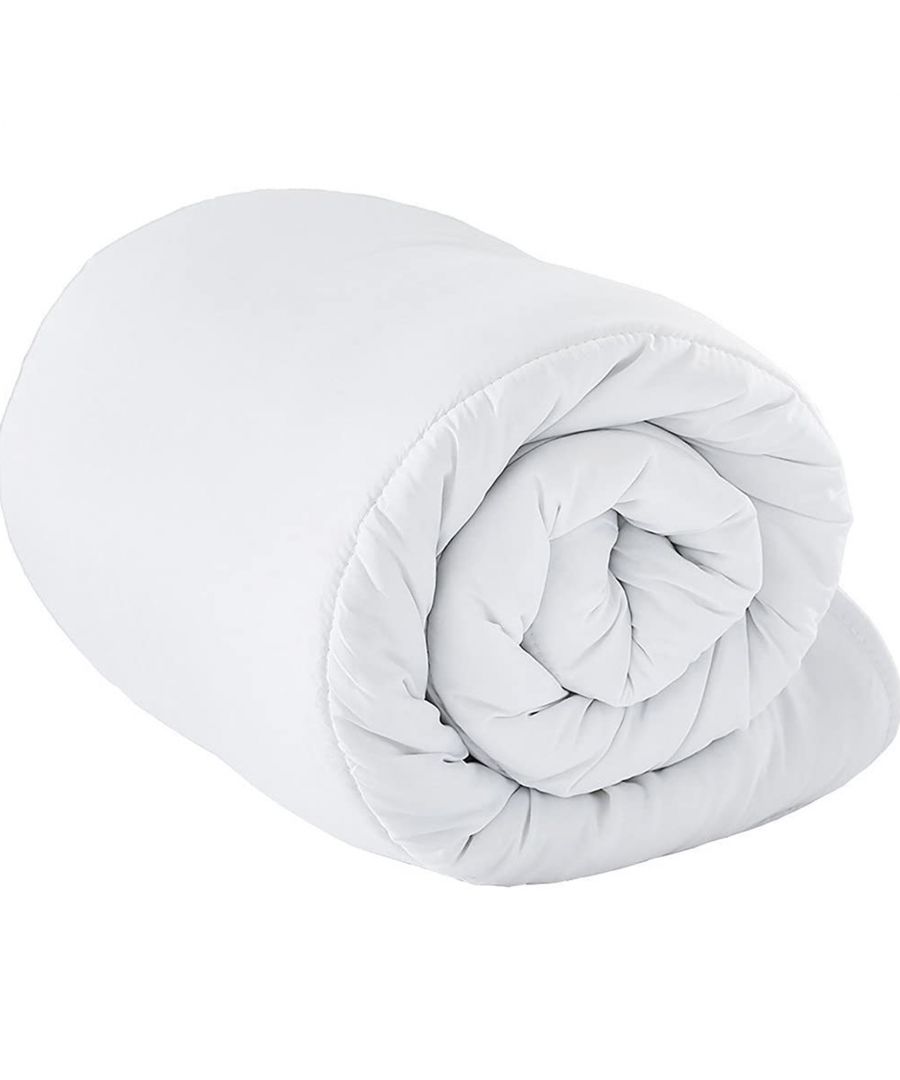 Snuggle up with the Cosy Home quilt. Each quilt comes filled with a special type of lightweight hollowfibre polyester. As the name suggests, each strand of polyester is hollow, which traps air inside and retains heat. This synthetic filling is perfect if you or your family suffer from allergies and react badly to natural filled duvets. With a 10.5 Tog rating and high quality synthetic fabric, this hollowfibre quilt is the perfect, great value choice for a guaranteed nights sleep all year round. Fully machine washable this quilt is a dream to care for.