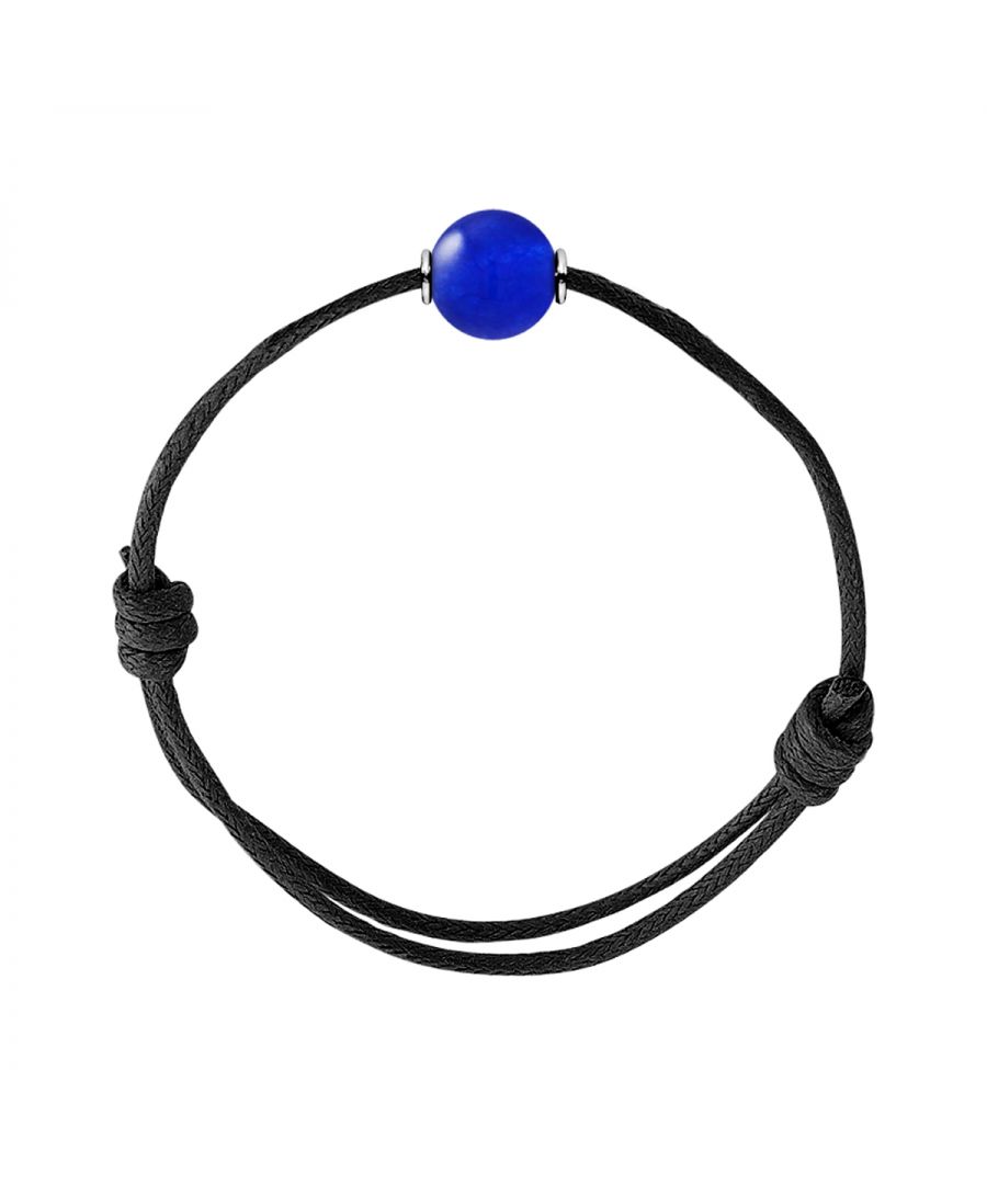 Bracelet Adjustable - CALCEDONIA - Sliding knot link Sleeves Silver Sterling 925 | HR® elasticated - High Resistance | Manufactured in our French Workshop | Delivered with our prestige box and a certificate of warranty & authenticity