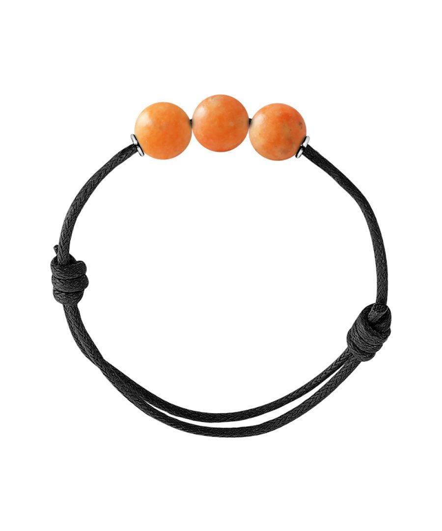 Bracelet Adjustable - JASPER STONE - Sliding knot link Sleeves Silver Sterling 925 | HR® elasticated - High Resistance | Manufactured in our French Workshop | Delivered with our prestige box and a certificate of warranty & authenticity