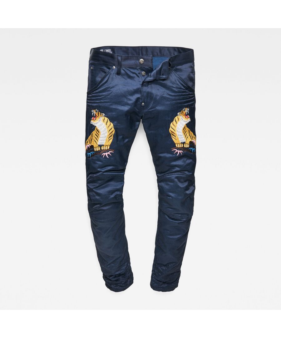 5622 3d tapered color jeans