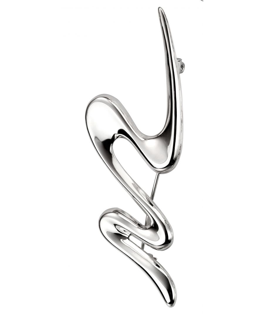 Image for Elements Silver Wiggle Brooch