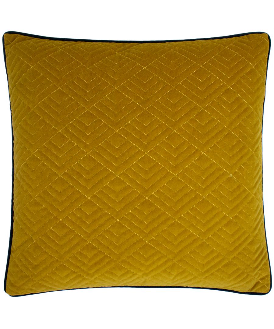 furn. Deco Cushion - Mustard - Size 50cm (w) x 50cm (l)