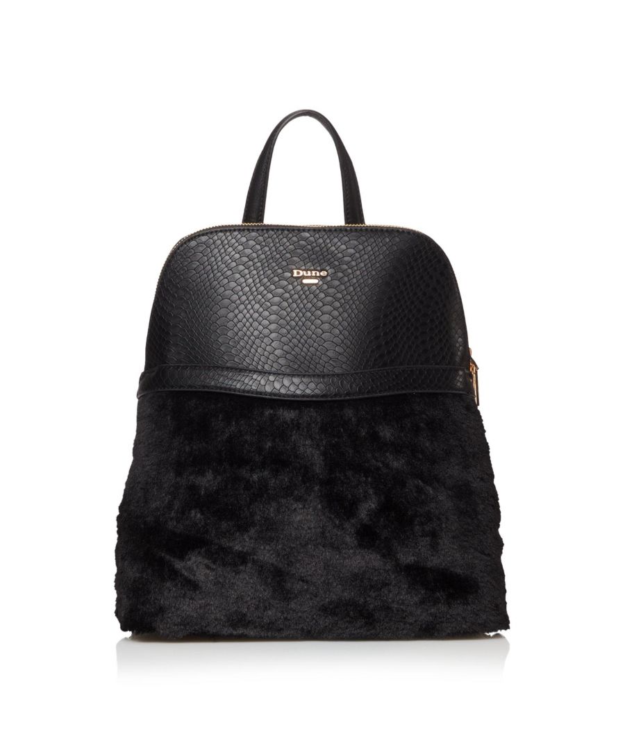 dune faux fur backpack