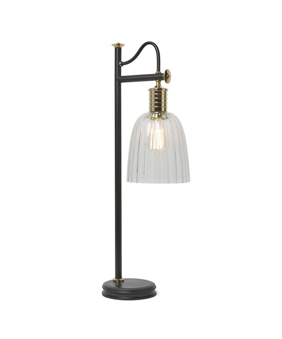 Image for 1 Light Table Lamp Polished Brass, Black, E27