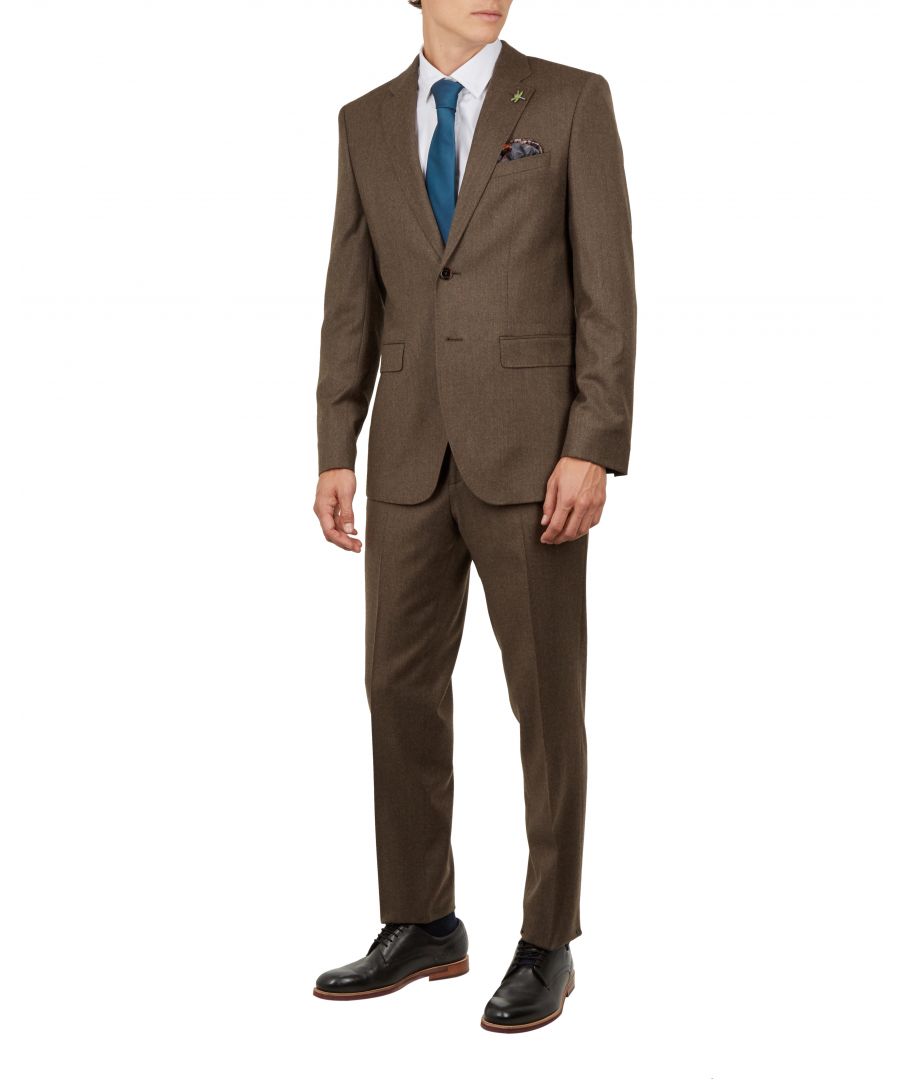 ted baker taupe suit