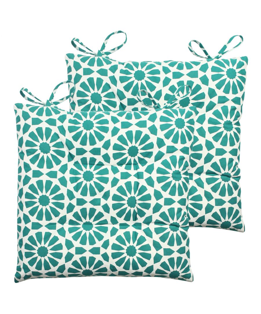 Image for Geometric Mosaic 2 Pack Seat Pads