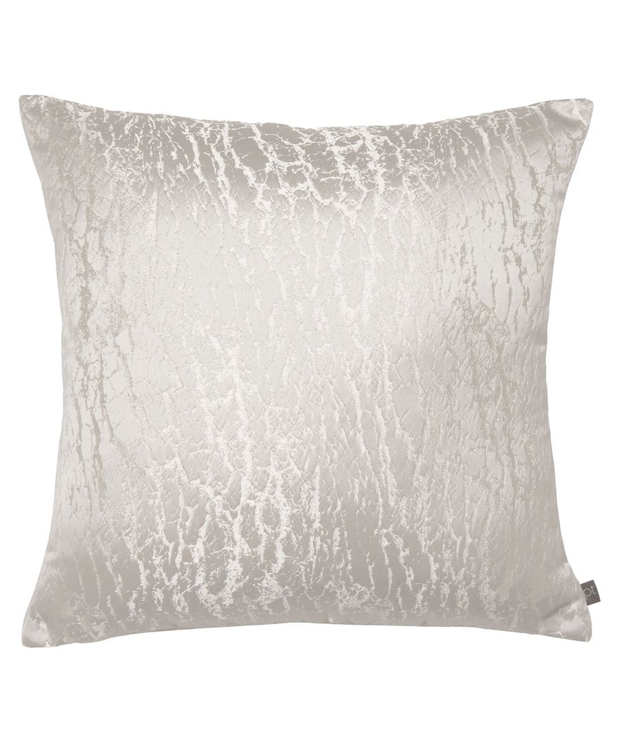 This foil print design in metallic shades would add a shimmer to any room.