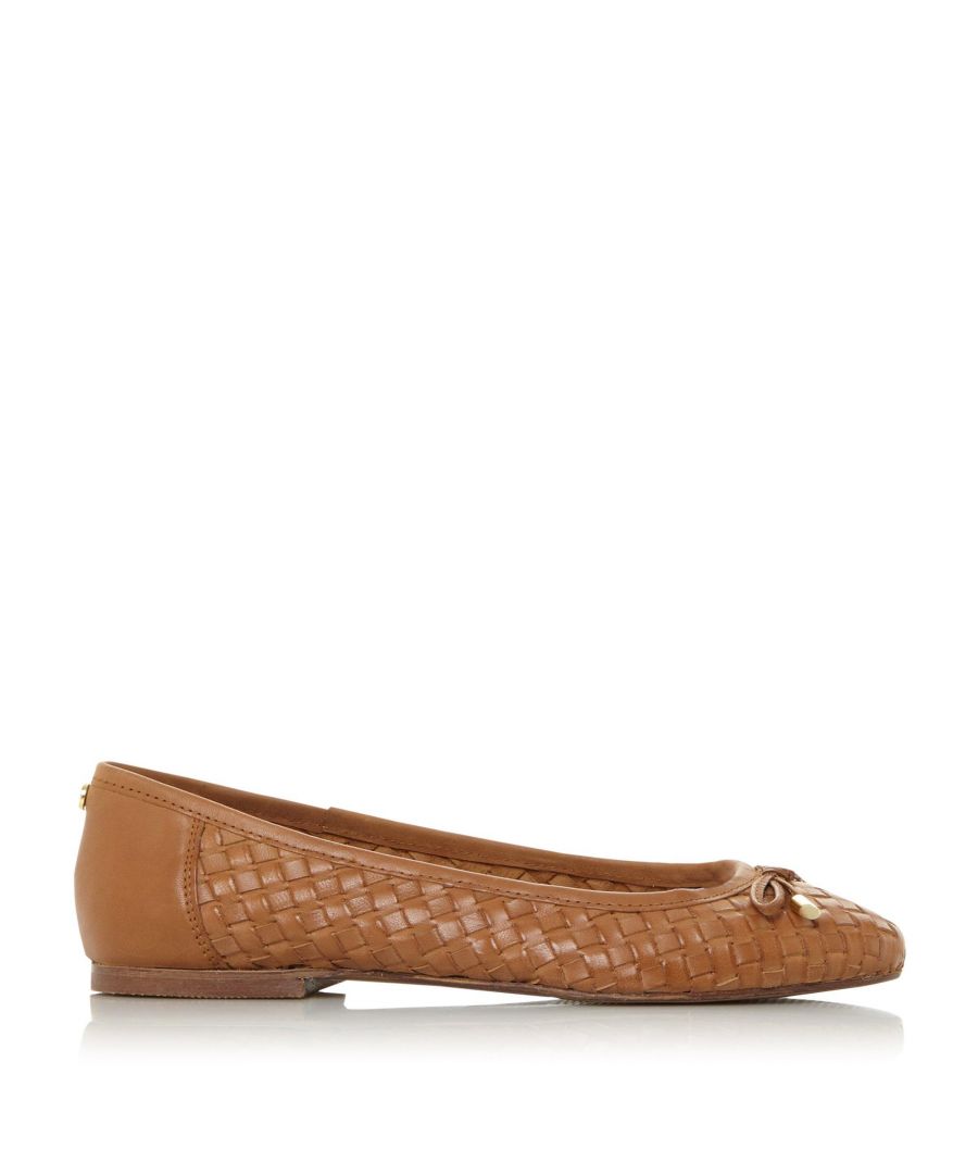 dune hennah woven ballerina shoes