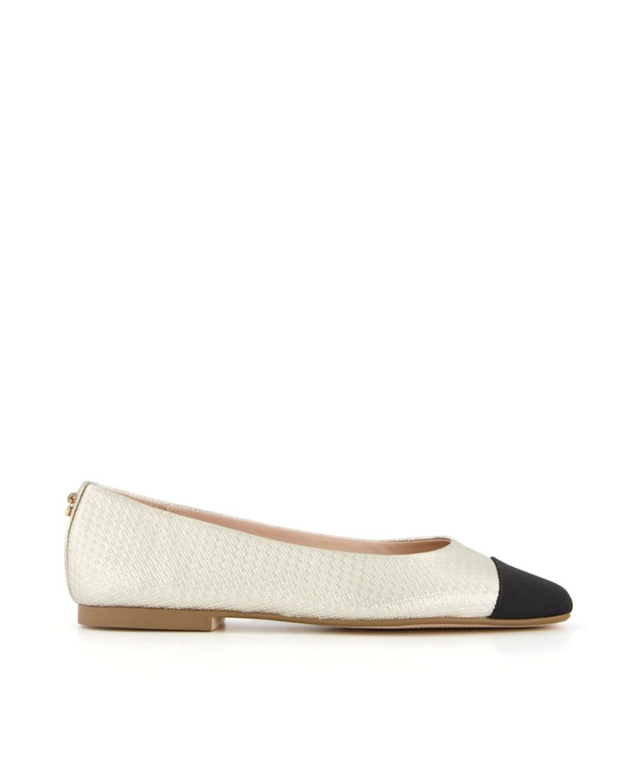 dune black ballet pumps