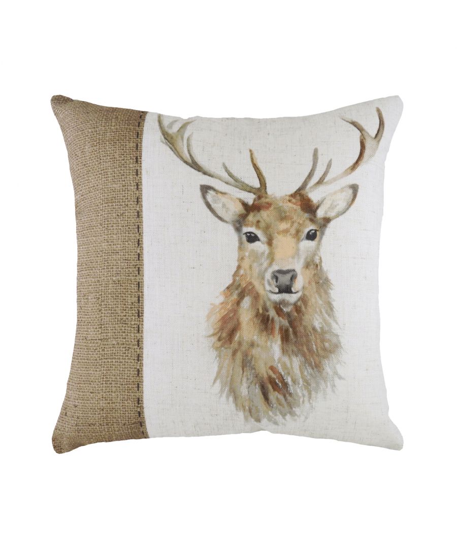 Image for Hessian Stag Cushion