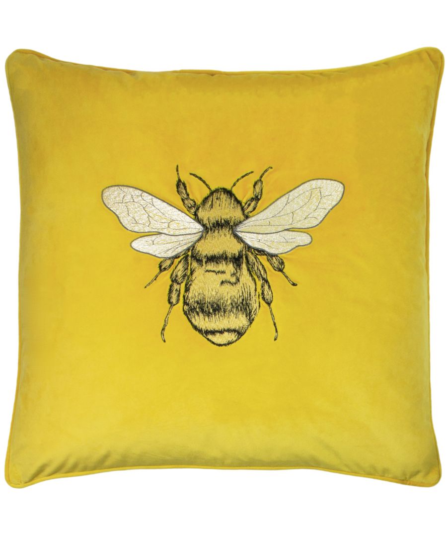 Paoletti Hortus Cushion - Yellow - Size 50 Cm X 50 Cm