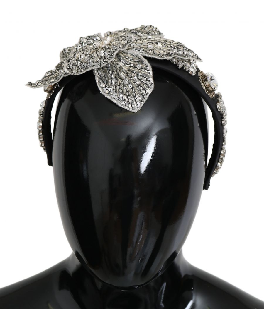 Dolce & ; Gabbana Magnifique bandeau neuf avec étiquettes et boîte, 100% Authentique Dolce & ; Gabbana Couleur : Noir et argent Modèle : Bandeau diadème Diadème Cristaux clairs Fabriqué en Italie Détails du logo Très exclusif et rare Matière : 30% PA, 10% PL, 30% Cristal, 10% Laiton