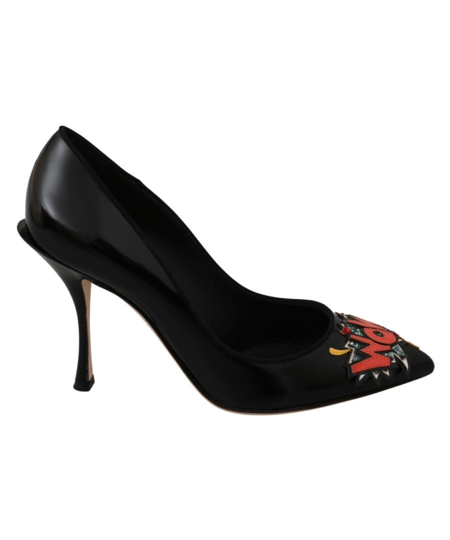 Dolce & Gabbana Vrouwen Zwart Leer WOW Hakken Pompen Schoenen