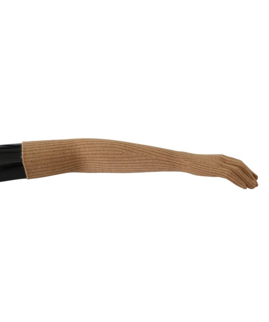 DOLCE & ; GABBANA Gorgeous brand new with tags, 100% Authentic Dolce & ; Gabbana Gloves Model : Elbow length Color : Brown Logo details Made in Italy Very rare to find and high craftsmanship Material : 100% Cashmere