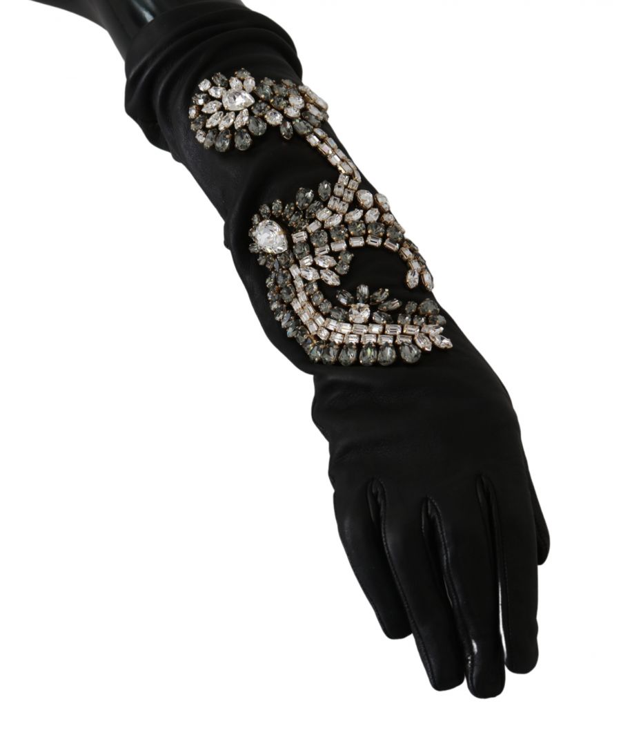 Dolce & ; Gabbana Gorgeous brand new with tags, 100% Authentic Dolce & ; Gabbana gloves. Cet article provient de la collection MainLine Dolce & ; Gabbana. Modèle:Crystal gloves Couleur : Black Logo detail Made in Italy Matériau : 100% Lambskin
