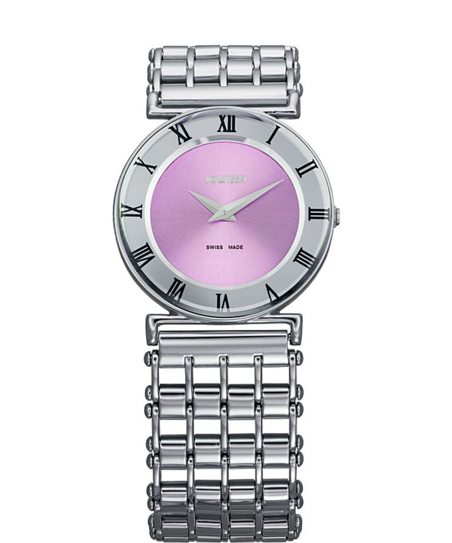 Image for Jowissa Women's Roma Pastell Stainless Steel Purple Dial Roman Numeral Watch