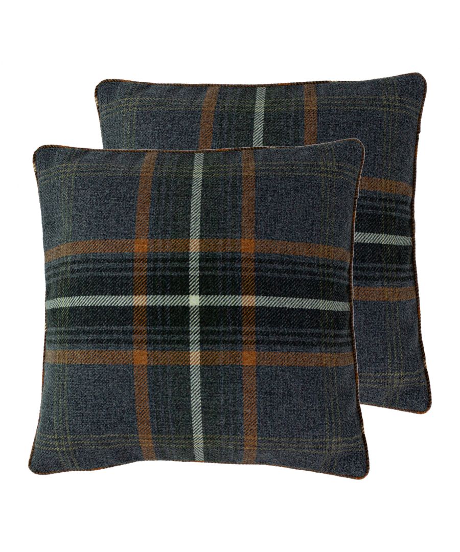 Named after the Scottish town of Aviemore, known for its secluded lochs and ancient forests, these cushions breathe life into your home. The Aviemore cushions feature a reversible plaid check pattern which is specifically centred and are available in a range of earthy tones reminiscent of the Scottish Highlands. The faux wool fabric helps connect you with nature while being made of 100% robust polyester meaning you can machine wash these cushions without any of the cons of real wool. These cushions are designed to perfectly match with the Aviemore curtains and blinds.