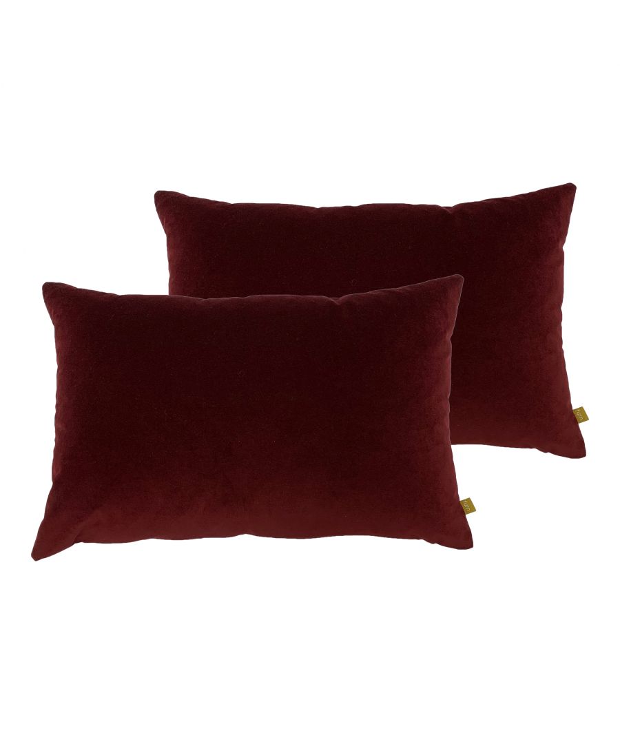 Our beautifully soft velvet cushions will stylishly update your room. The roayl toned colours are perfect for adding depth and sophistication to your decor. The linen-look neutral toned reverse grounds the design - great for layering with other textured cushions for added impact on your bed. This versatile cushion would look beautiful styled downstairs on your favourite armchair or sofa, too.