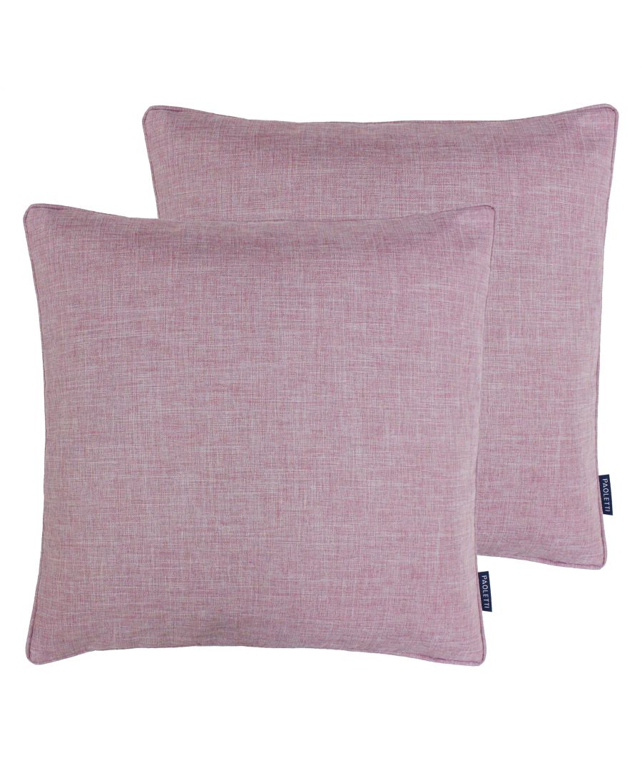Colourful and practical the Twilight cushion is an ideal choice. Available in a range of muted colours that will blend seamlessly into any environment these cushions are perfect for filling out sofas and chairs. The plain textured weave is presented on both sides making this gorgeous cushion reversible. Complete with piped edges and a hidden zip closure to keep your cushion pad safe and secure. Made of 100% polyester these cushions are robust making them a great option for households with children or pets. To keep this cushion looking as good as the day you first bought them dry clean only. Do not iron and line dry for the best results. Specifically made to match with the Twilight blackout curtains and blinds.