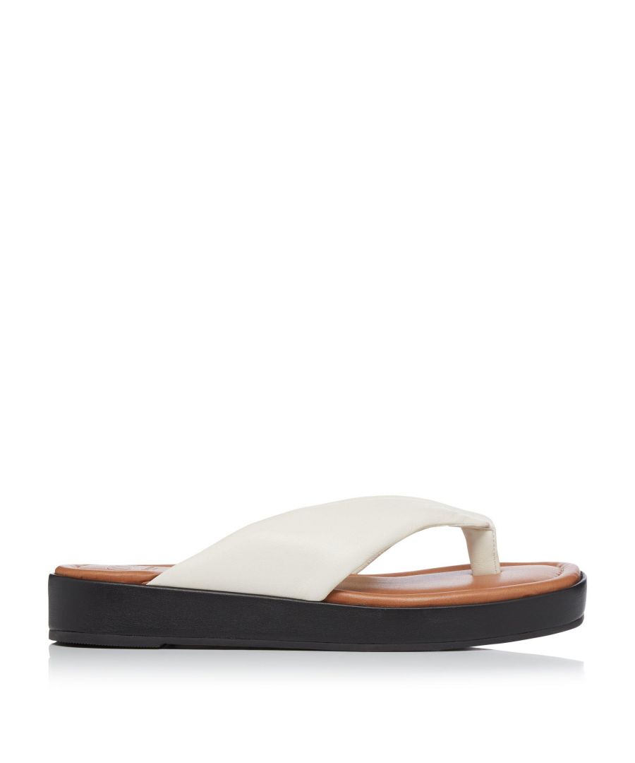 Image for Dune Ladies LONGISLAND Padded Toe Post Flatform Sandals