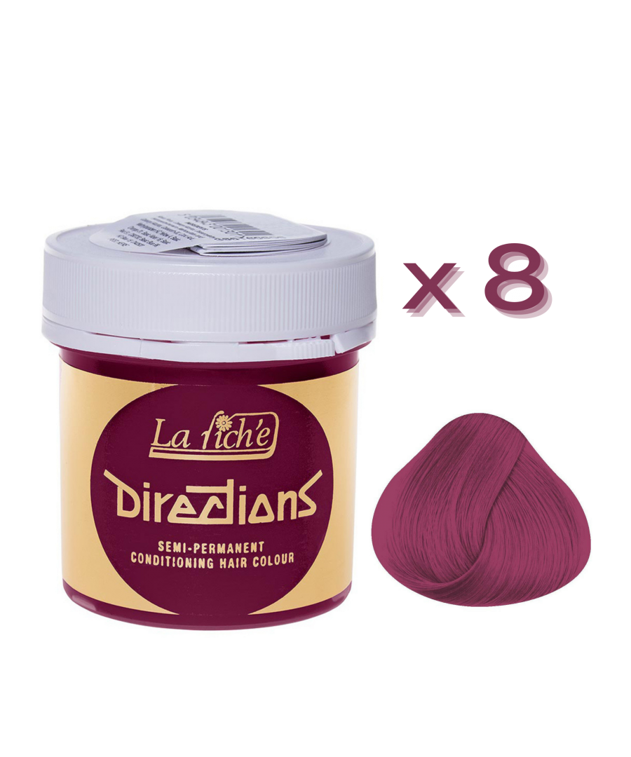 La Riche Directions are simply one of the best and brightest hair dye colours on the market bar none! La Riche have been making Directions Hair Dye for over 30 years, making them one of the most trusted, respected and experienced hair dye brands in the world! Directions are available in 36 bright hair dye colours. All shades can be mixed which means the possibilities are endless. 88ml of Directions Hair Dye per pot. Tamper proof lid. 49mm opening in tub for easy use with tint brush – sold separately. Vegan friendly hair dye. Full instructions and details on how to use are included with each tub. This hair dye has not been tested on animals. Authorised stockist. This listing is for 8 x tubs of the same shade. If you do want different shades please send us a message before purchasing.