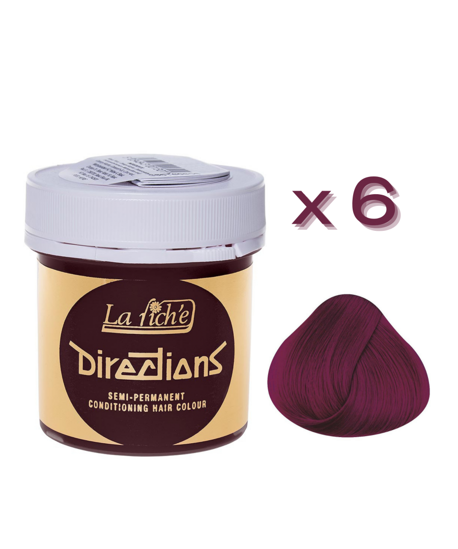 La Riche Directions are simply one of the best and brightest hair dye colours on the market bar none! La Riche have been making Directions Hair Dye for over 30 years, making them one of the most trusted, respected and experienced hair dye brands in the world! Directions are available in 36 bright hair dye colours. All shades can be mixed which means the possibilities are endless. 88ml of Directions Hair Dye per pot. Tamper proof lid. 49mm opening in tub for easy use with tint brush – sold separately. Vegan friendly hair dye. Full instructions and details on how to use are included with each tub. This hair dye has not been tested on animals. Authorised stockist. This listing is for 6 x tubs of the same shade. If you do want different shades please send us a message before purchasing.