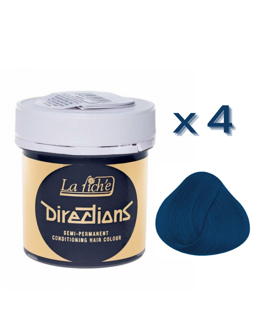 La Riche Directions are simply one of the best and brightest hair dye colours on the market bar none! La Riche have been making Directions Hair Dye for over 30 years, making them one of the most trusted, respected and experienced hair dye brands in the world! Directions are available in 36 bright hair dye colours. All shades can be mixed which means the possibilities are endless. 88ml of Directions Hair Dye per pot. Tamper proof lid. 49mm opening in tub for easy use with tint brush – sold separately. Vegan friendly hair dye. Full instructions and details on how to use are included with each tub. This hair dye has not been tested on animals. Authorised stockist. This listing is for 4 x tubs of the same shade. If you do want different shades please send us a message before purchasing.
