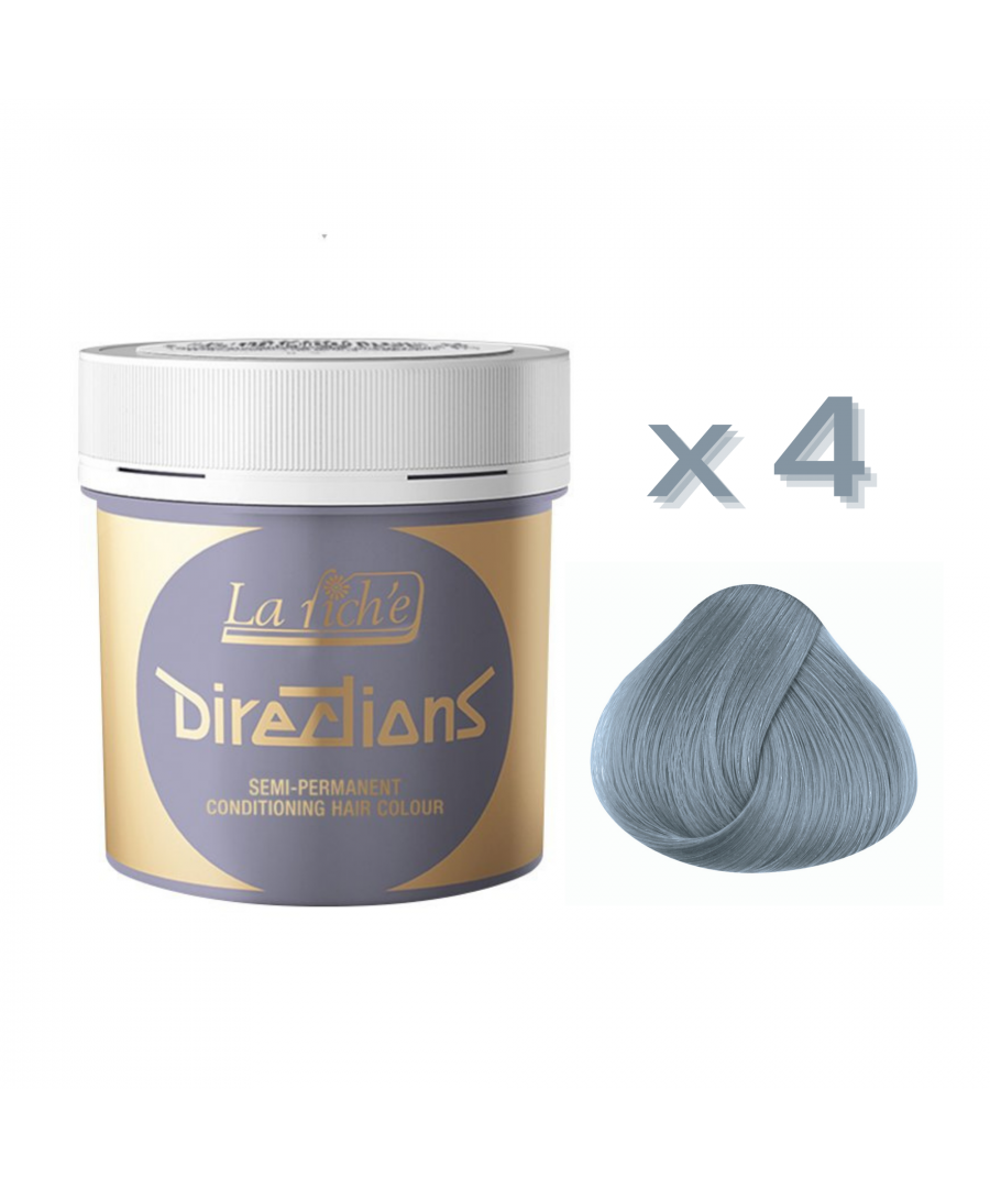 La Riche Directions are simply one of the best and brightest hair dye colours on the market bar none! La Riche have been making Directions Hair Dye for over 30 years, making them one of the most trusted, respected and experienced hair dye brands in the world! Directions are available in 36 bright hair dye colours. All shades can be mixed which means the possibilities are endless. 88ml of Directions Hair Dye per pot. Tamper proof lid. 49mm opening in tub for easy use with tint brush – sold separately. Vegan friendly hair dye. Full instructions and details on how to use are included with each tub. This hair dye has not been tested on animals. Authorised stockist. This listing is for 4 x tubs of the same shade. If you do want different shades please send us a message before purchasing.