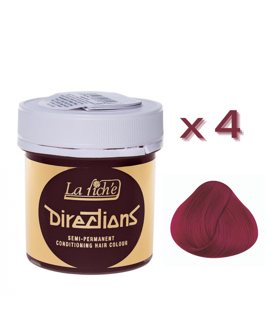Image for 4 x La Riche Directions Semi-Permanent Hair Color 88ml Tubs - TULIP