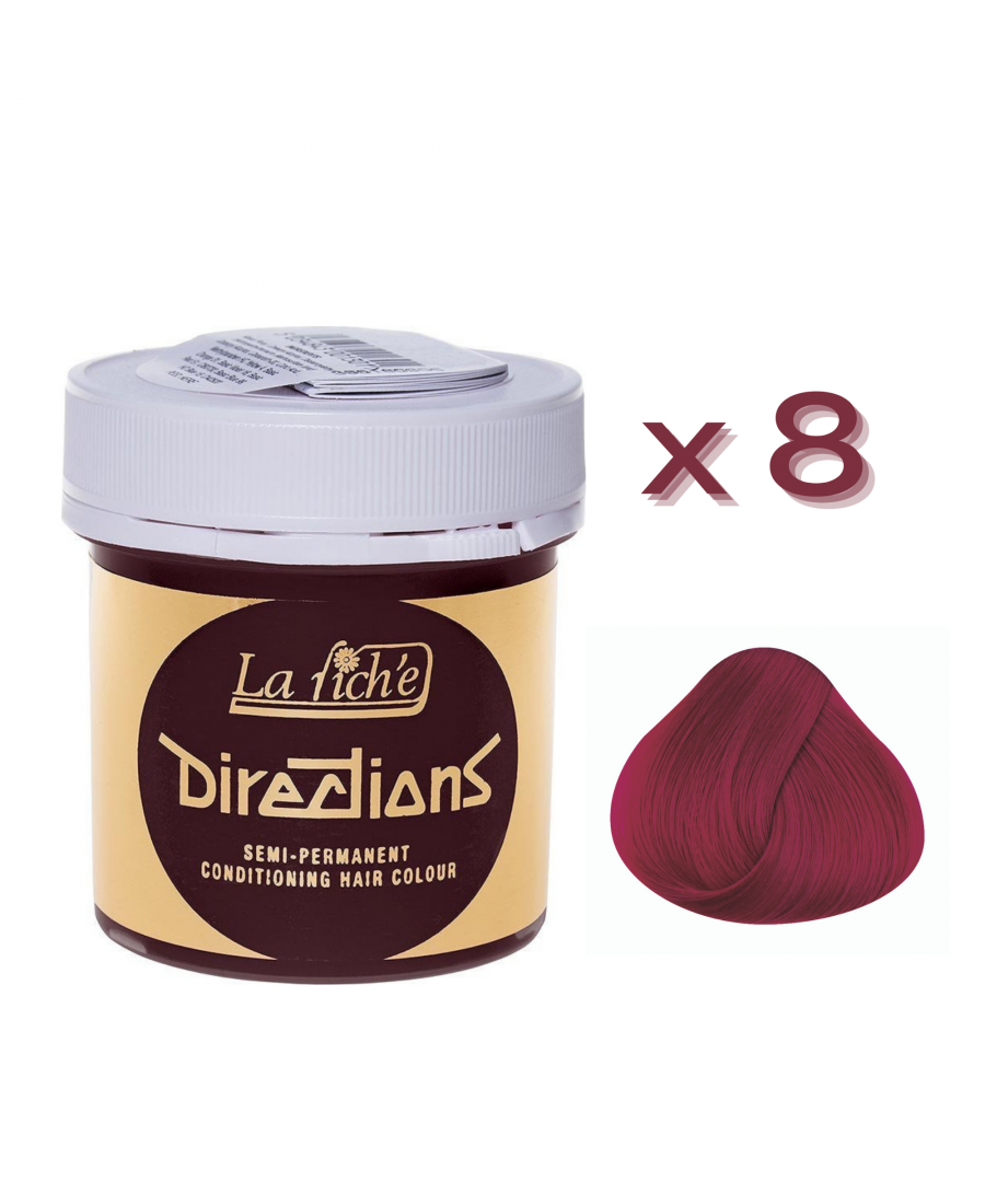 Image for 8 x La Riche Directions Semi-Permanent Hair Color 88ml Tubs - TULIP